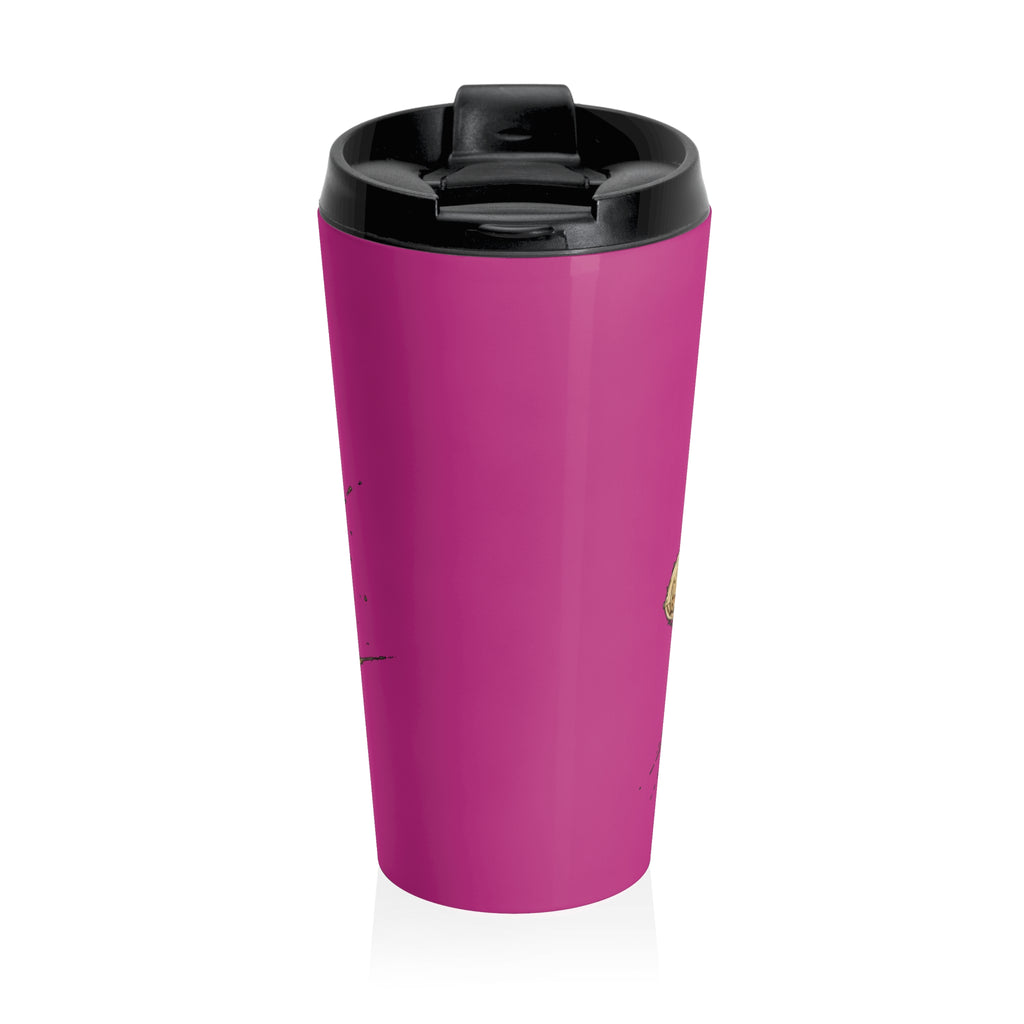 LIL SYNN Stainless Steel Travel Mug (Pink)