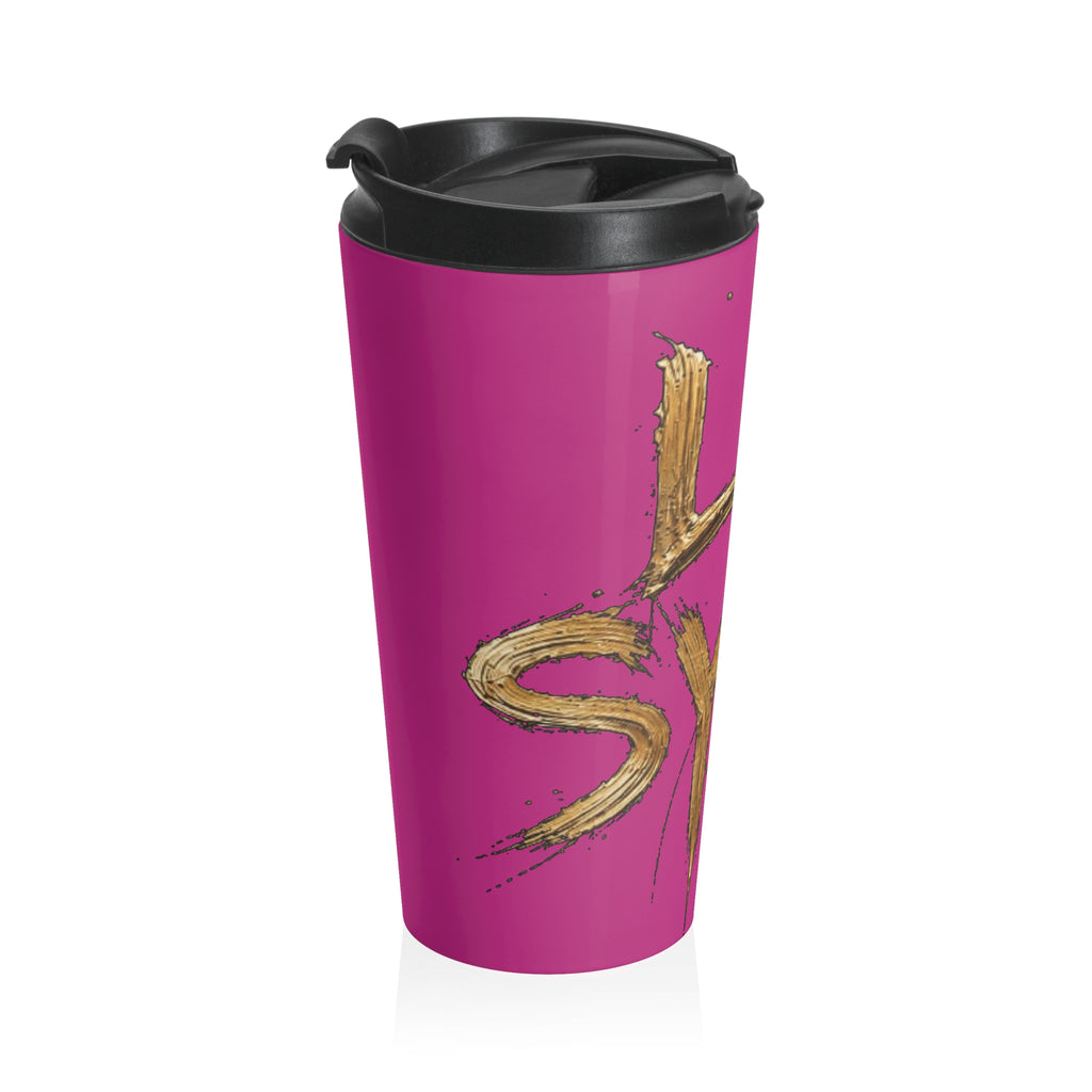 LIL SYNN Stainless Steel Travel Mug (Pink)